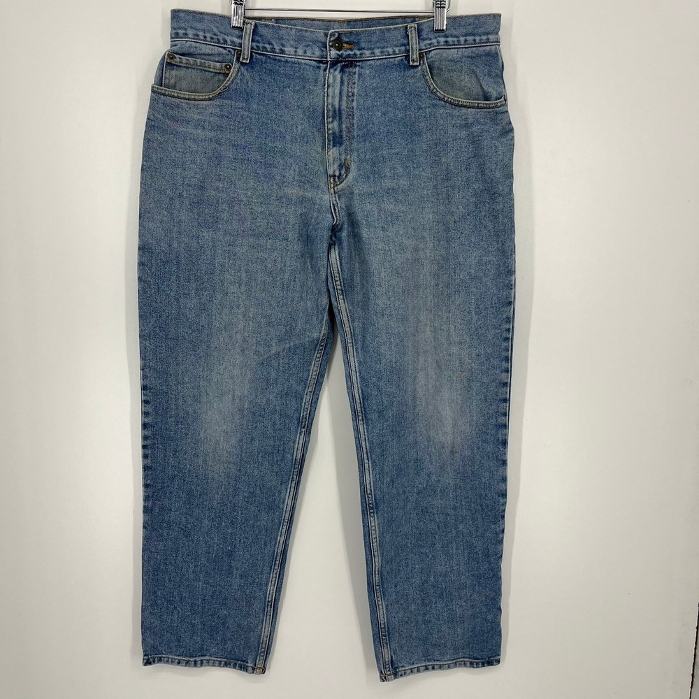 High‎ Sierra Mens Relaxed Fit Jeans Medium Wash Blue Denim 38x32